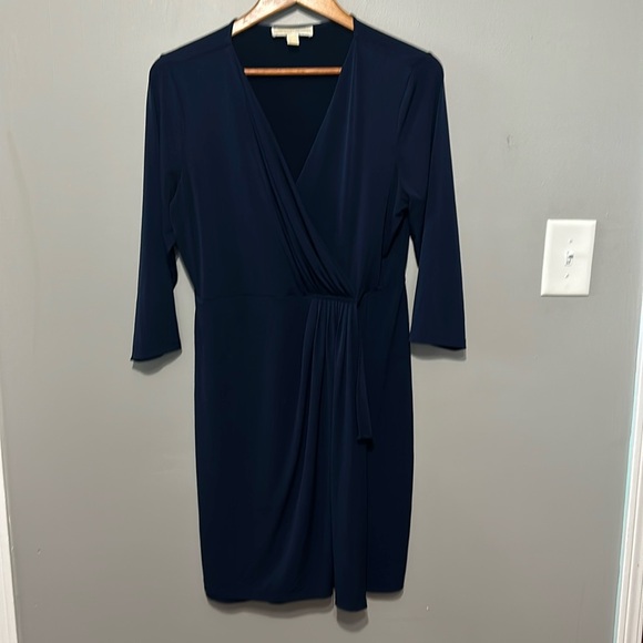 Michael Kors, Navy Blue Midi Dress, Large, Excellent Condition!! - Picture 1 of 9